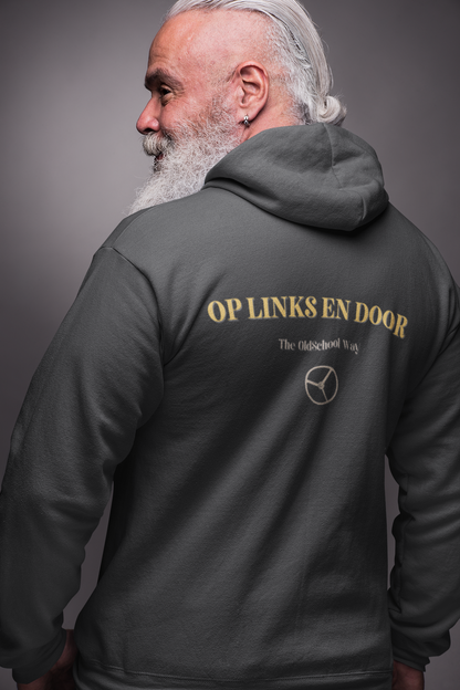 Uniseks barre hoodie met links en door The oldschool way