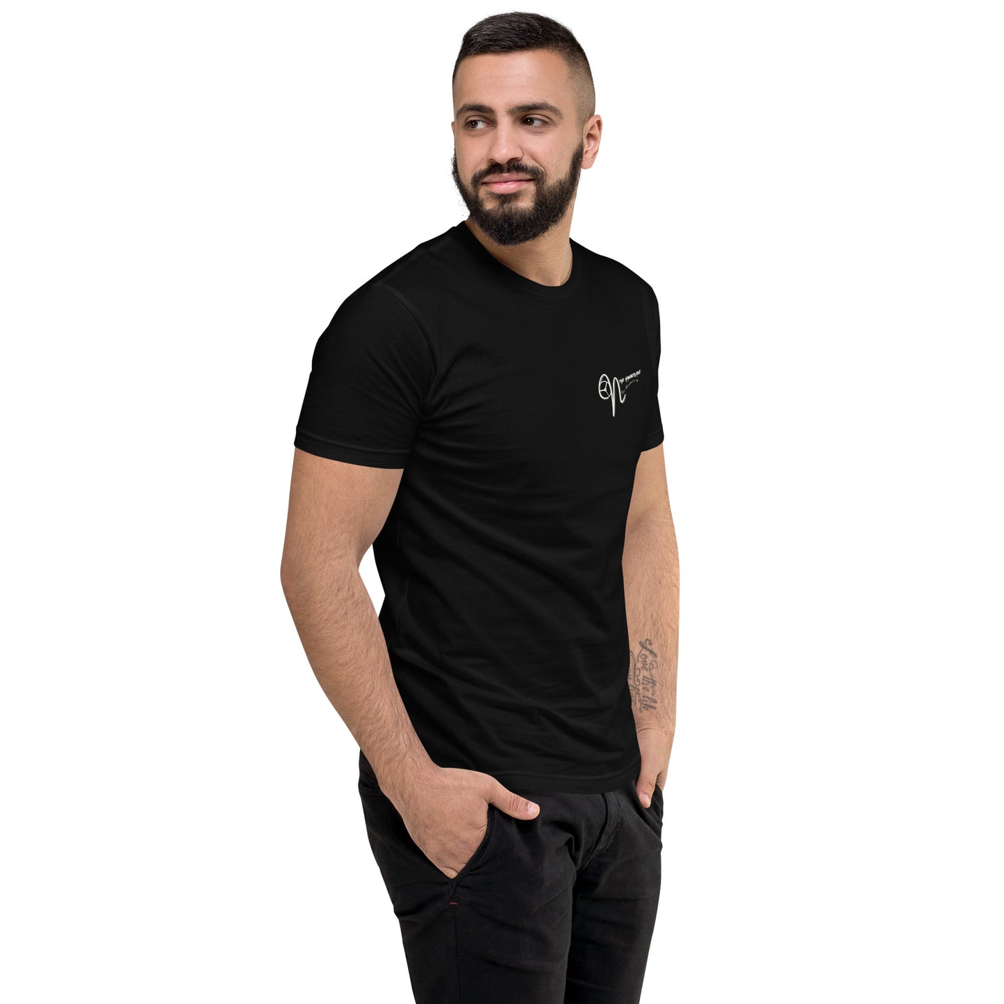 fitted men's  T-shirt on the hammerlane