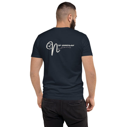 fitted men's  T-shirt on the hammerlane