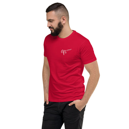 fitted men's  T-shirt on the hammerlane