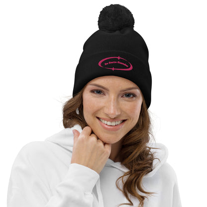 Barre Pink Beanie muts met pompon