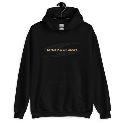 Op links en dooor hoodie