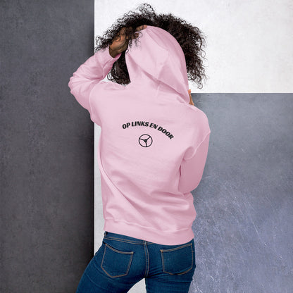 Uniseks barre hoodie met links en door The oldschool way