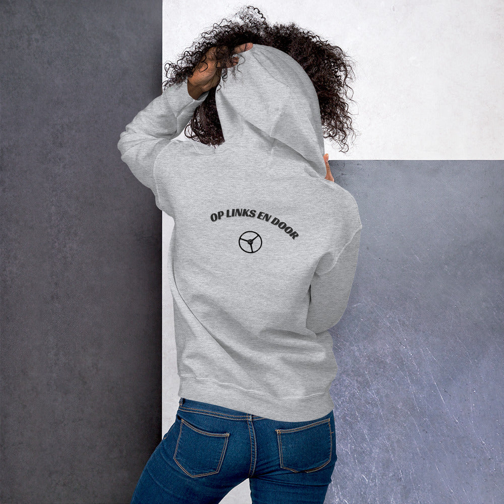 Uniseks barre hoodie met links en door The oldschool way