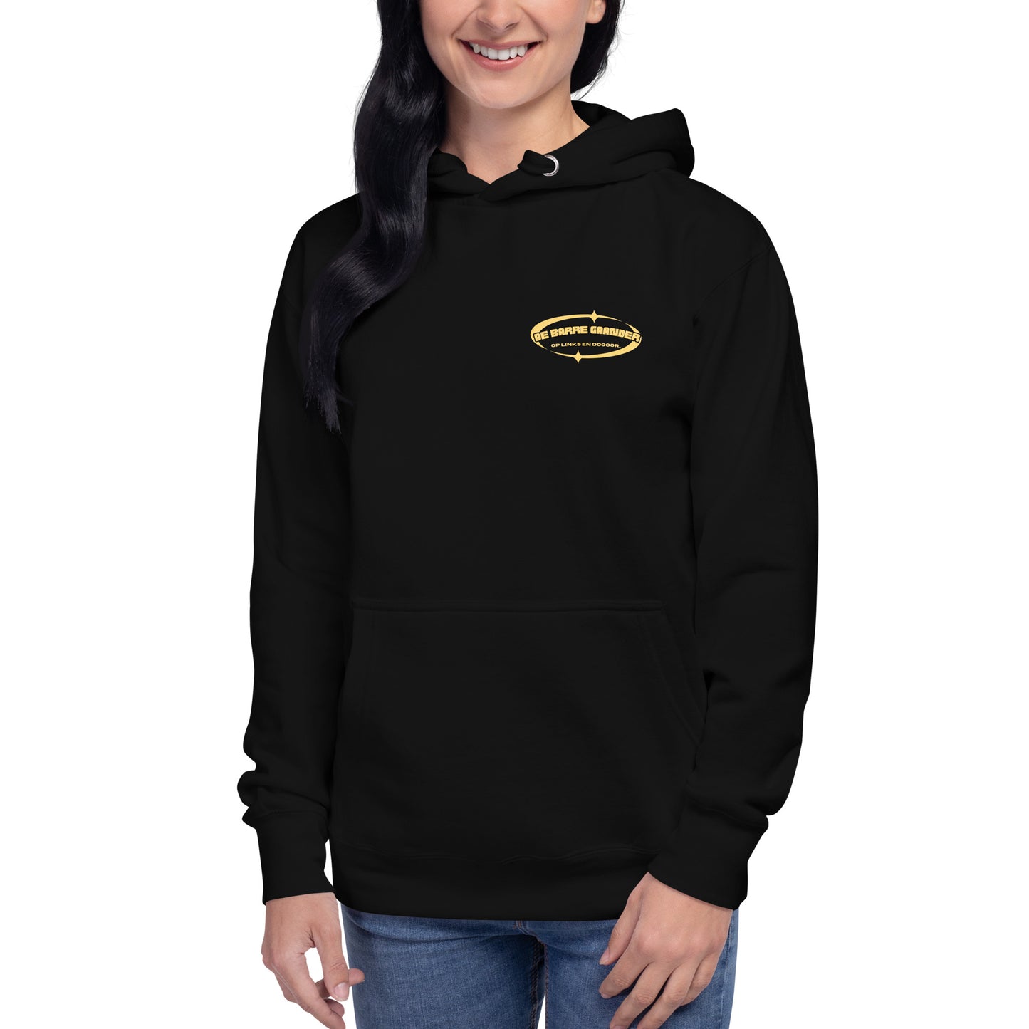 Premium De Echte Barre Gaander Hoodie, logo alleen voorkant